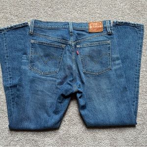 Levi’s 501 skinny premium denim jeans buttonfly sz. 28 x 28 made in USA stretch